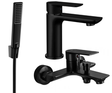 Mexen Alfa R72 Wannen-Set, schwarz - 745703R72-70