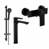 Mexen Alfa DQ40 Duschset, schwarz - 745714DQ40-70