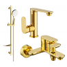 Mexen Milo DF05 Badewannen-Set, gold - 713053DF05-50