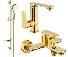Mexen Milo DF05 Badewannen-Set, gold - 713053DF05-50