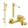 Mexen Milo DF40 Badewannenset, gold - 71313DF40-50