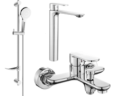 Mexen Milo DF05 Badewannen-Set, Chrom - 71313DF05-00