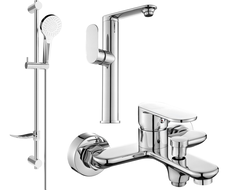 Mexen Milo DF05 Badewannen-Set, Chrom - 713153DF05-00
