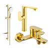 Mexen Milo DF05 Badezimmerset, golden - 713153DF05-50