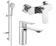 Mexen Milo DF40 Duschset, Chrom - 71304DF40-00