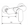 Mexen Milo DF05 Duschset, Chrom - 71304DF05-00
