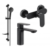 Mexen Milo DF05 Duschset, schwarz - 71304DF05-70