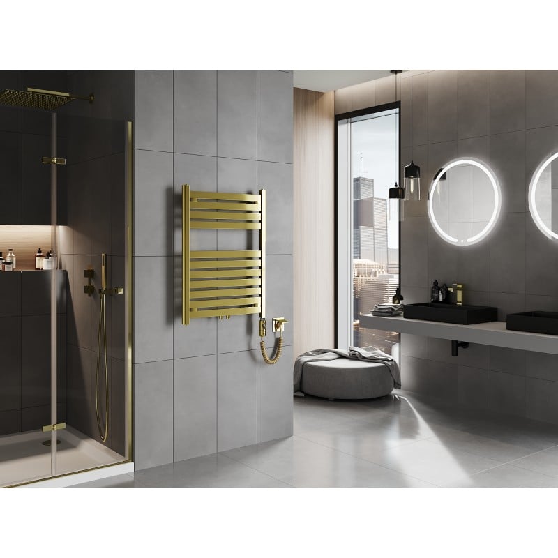 Mexen Uran elektrischer Heizkörper 800 x 600 mm, 300 W, gold - W105-0800-600-2300-50
