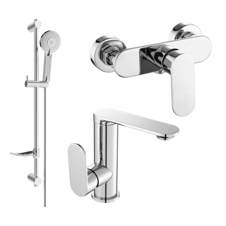 Mexen Milo DF40 Duschset, Chrom - 713054DF40-00