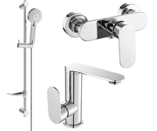 Mexen Milo DF40 Duschset, Chrom - 713054DF40-00