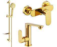 Mexen Milo DF40 Duschset, gold - 713054DF40-50