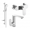 Mexen Milo DF05 Duschset, Chrom - 713054DF05-00