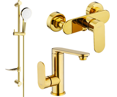 Mexen Milo DF05 Duschset, gold - 713054DF05-50