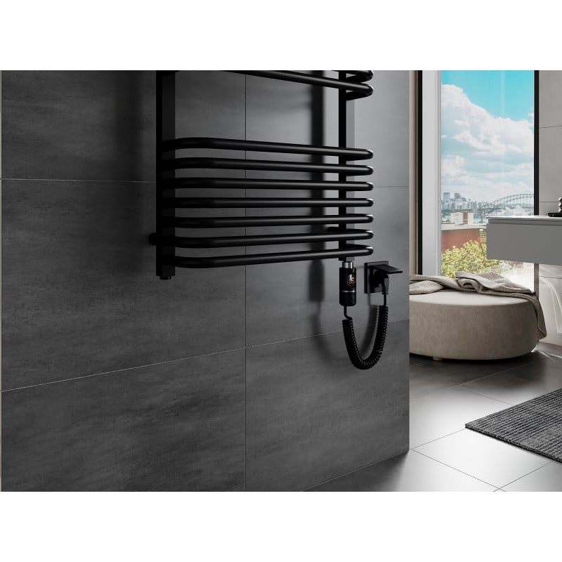 Mexen Apollo elektrischer Heizkörper 1210 x 450 mm, 600 W, schwarz - W117-1210-450-2600-70