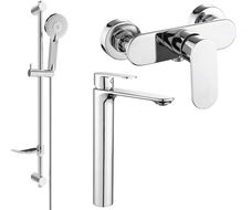 Mexen Milo DF40 Duschset, Chrom - 71314DF40-00