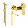 Mexen Milo DF40 Duschset, Gold - 71314DF40-50