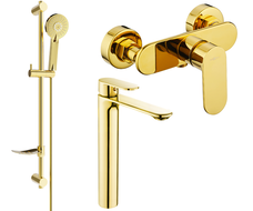 Mexen Milo DF40 Duschset, Gold - 71314DF40-50