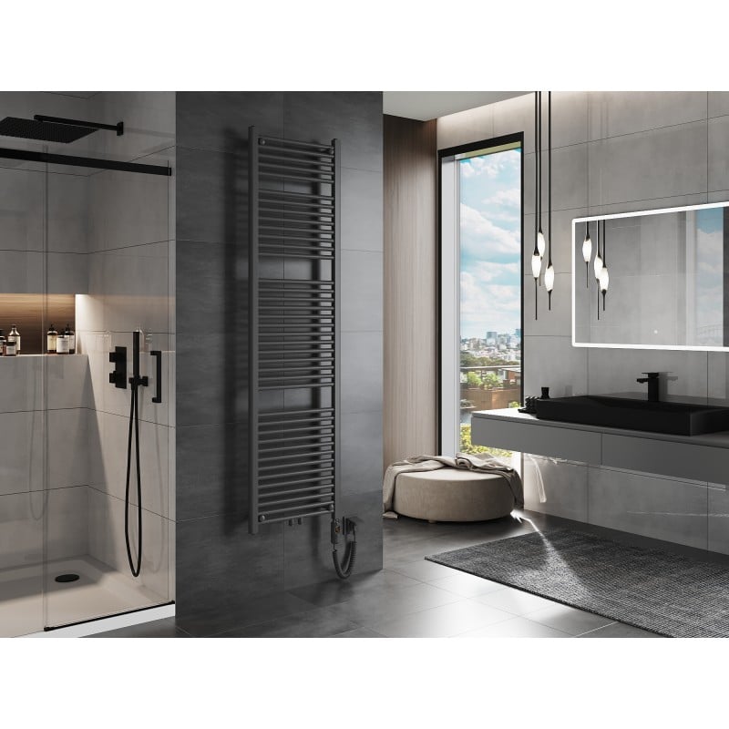 Mexen Mars Elektrischer Heizkörper 1800 x 500 mm, 900 W, Anthrazit - W110-1800-500-2900-66