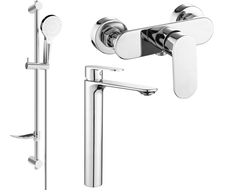 Mexen Milo DF05 Duschset, Chrom - 71314DF05-00