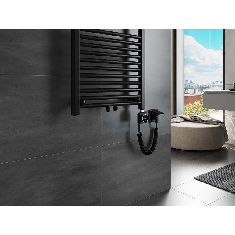 Mexen Mars Elektrischer Heizkörper 900 x 500 mm, 400 W, schwarz - W110-0900-500-6400-70