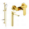Mexen Milo DF05 Duschset, gold - 71314DF05-50