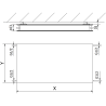 Mexen CHF20 Hygiene Flat Plattenheizkörper 900 x 500 mm, seitlicher Anschluss, 699 W, schwarz - W420HF-090-050-70