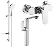 Mexen Milo DF05 Duschset, Chrom - 713154DF05-00