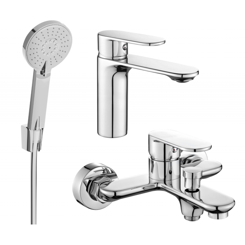 Mexen Milo R40 Badewannen-Set, Chrom - 71303R40-00