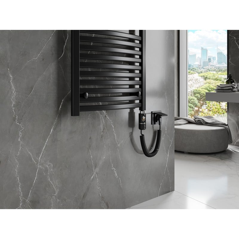 Mexen Helios elektrischer Heizkörper 1200 x 500 mm, 600 W, schwarz - W103-1200-500-2600-70