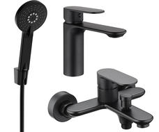 Mexen Milo R40 Badewannen-Set, schwarz - 71303R40-70