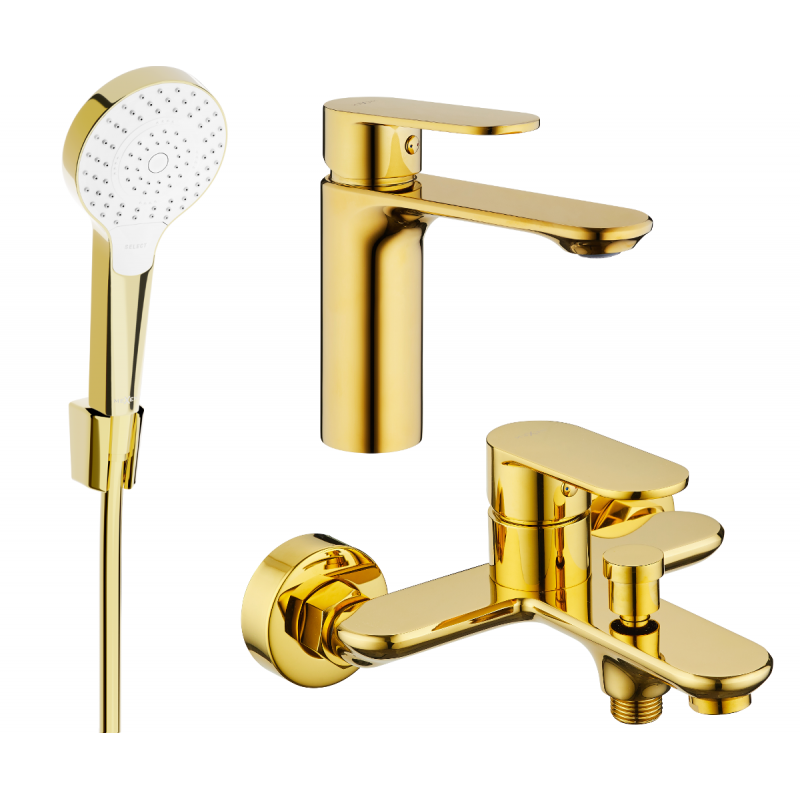Mexen Milo R05 Badewannenset, golden - 71303R05-50