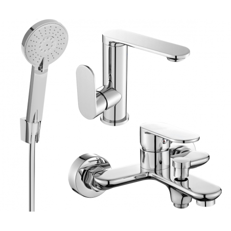 Mexen Milo R40 Badewannen-Set, Chrom - 713053R40-00
