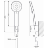 Mexen Milo R40 Badewannen-Set, gold - 713053R40-50