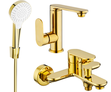 Mexen Milo R05 Badewannen-Set, Gold - 713053R05-50