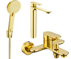 Mexen Milo R40 Badewannen-Set, gold - 71313R40-50