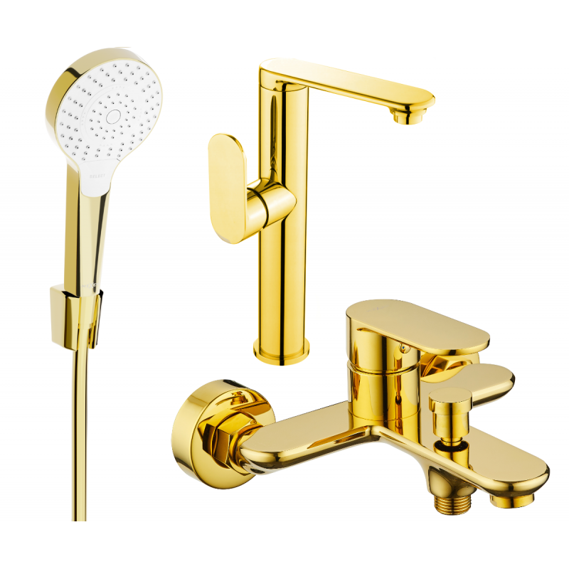 Mexen Milo R05 Wannenset, Gold - 713153R05-50
