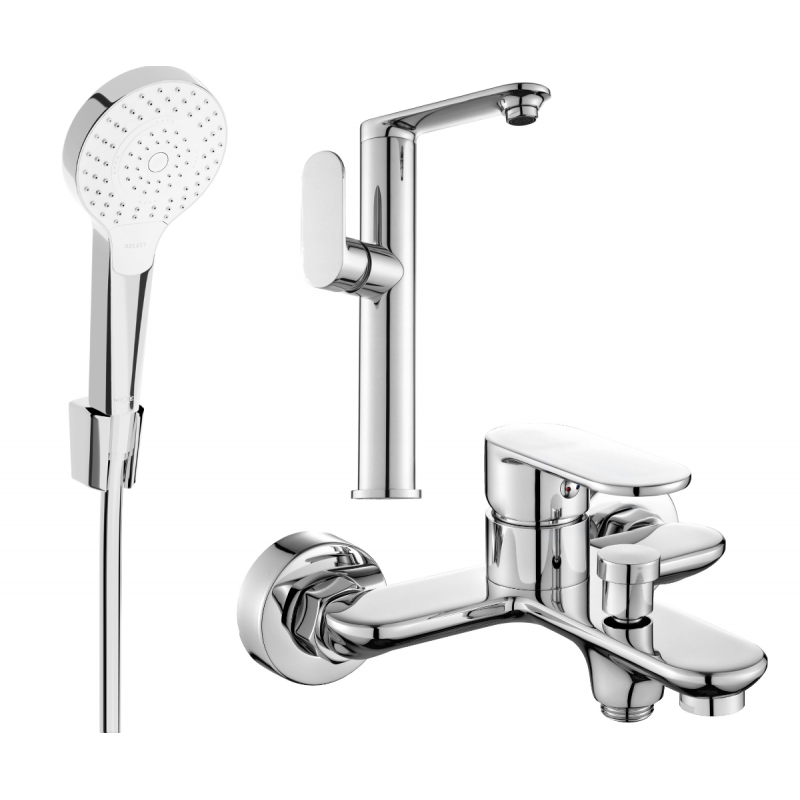 Mexen Milo R05 Badewannen-Set, Chrom - 713153R05-00