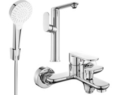 Mexen Milo R05 Badewannen-Set, Chrom - 713153R05-00