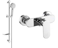 Mexen Milo DF40 Duscharmatur mit Duschset, Chrom - 7134R40-00