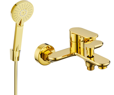 Mexen Milo R40 Badewannenarmatur mit Duschset, gold - 7133R40-50