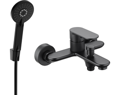 Mexen Milo R40 Badewannenarmatur mit Duschset, schwarz - 7133R40-70
