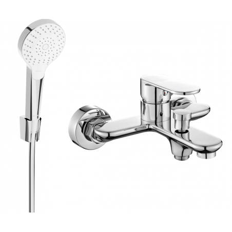 Mexen Milo R05 Badewannenarmatur mit Duschset, Chrom - 7133R05-00