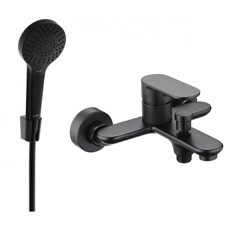 Mexen Milo R05 Badewannenarmatur mit Duschset, schwarz - 7133R05-70