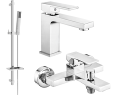 Mexen Uno DQ77 Badewannenset, Chrom - 71403DQ77-00