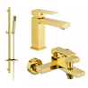 Mexen Uno DQ77 Badewannen-Set, golden - 71403DQ77-50