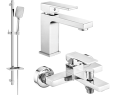 Mexen Uno DQ62 Badewannenset, Chrom - 71403DQ62-00