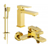 Mexen Uno DQ45 Badewannen-Set, gold - 71403DQ45-50