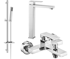 Mexen Uno DQ77 Badewannen-Set, Chrom - 71413DQ77-00