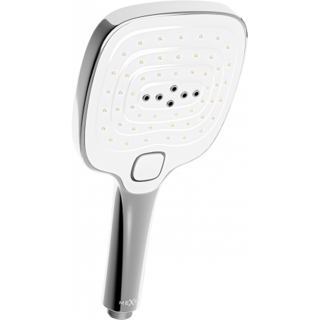 Mexen R-17 3-funktionaler Duschkopf, Chrom/Weiß - 79517-02