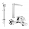 Mexen Uno DQ62 Badezimmerset, Chrom - 71413DQ62-00